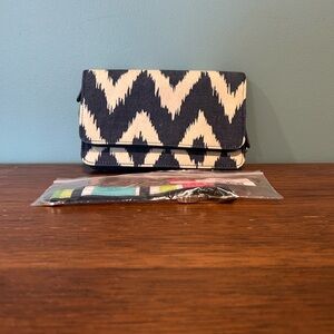 Thirty-One All About The Benjamins Wallet & Hang-It-Up key fob set